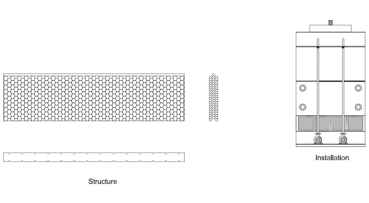 cooling tower air inlet louver cooling tower air inlet louver