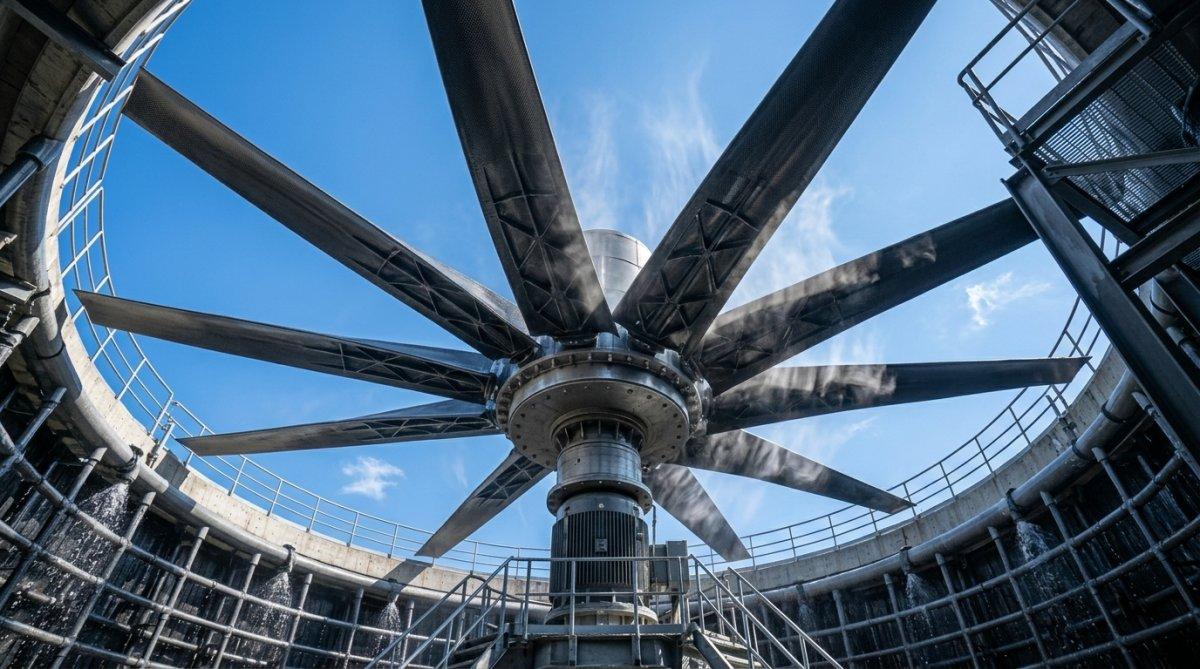 Industrial Cooling Tower Axial Fan Blades and Hub Industrial Cooling Tower Axial Fan Blades and Hub