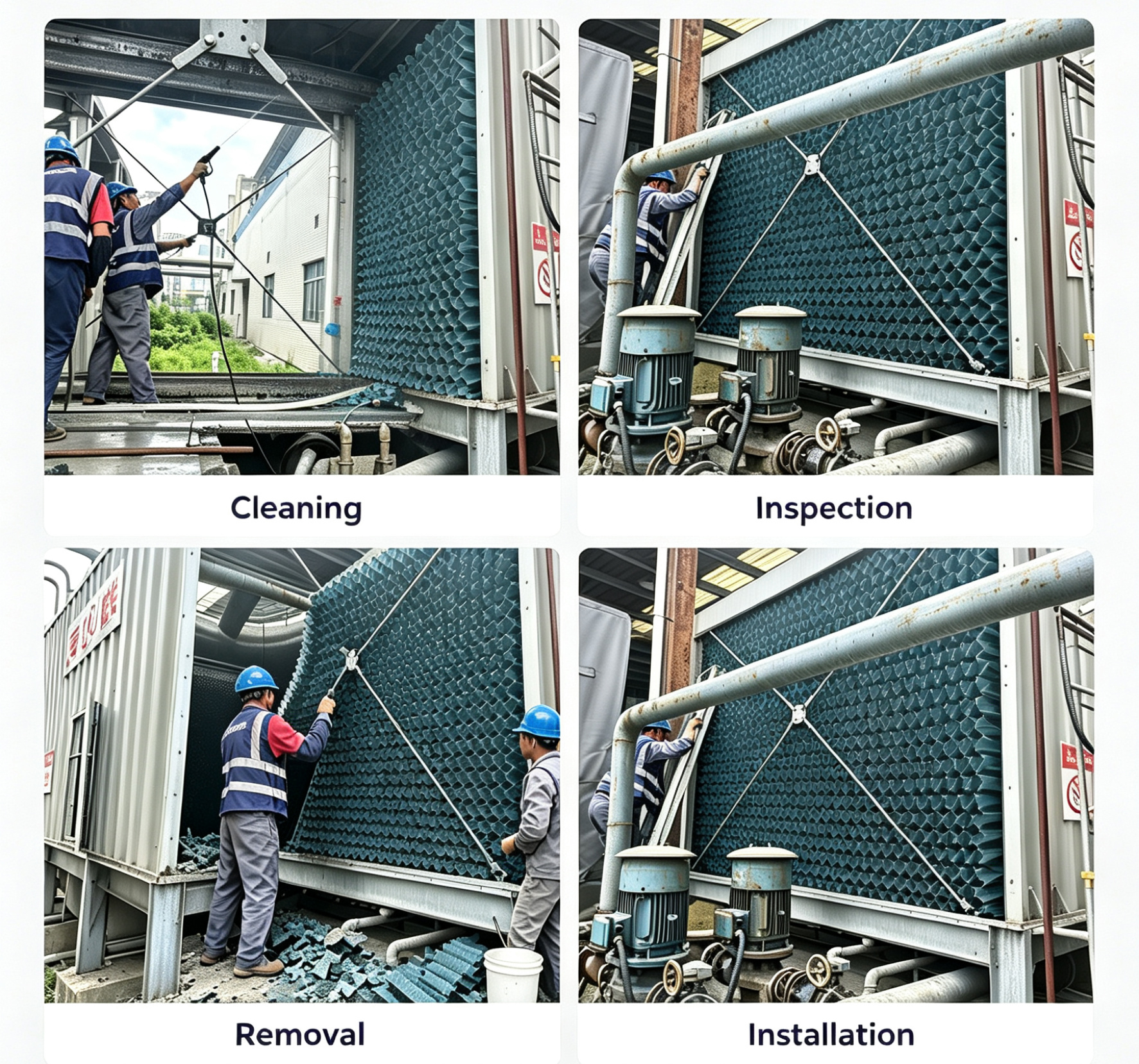 cooling tower fill replacememnt and maintenance cooling tower fill replacememnt and maintenance