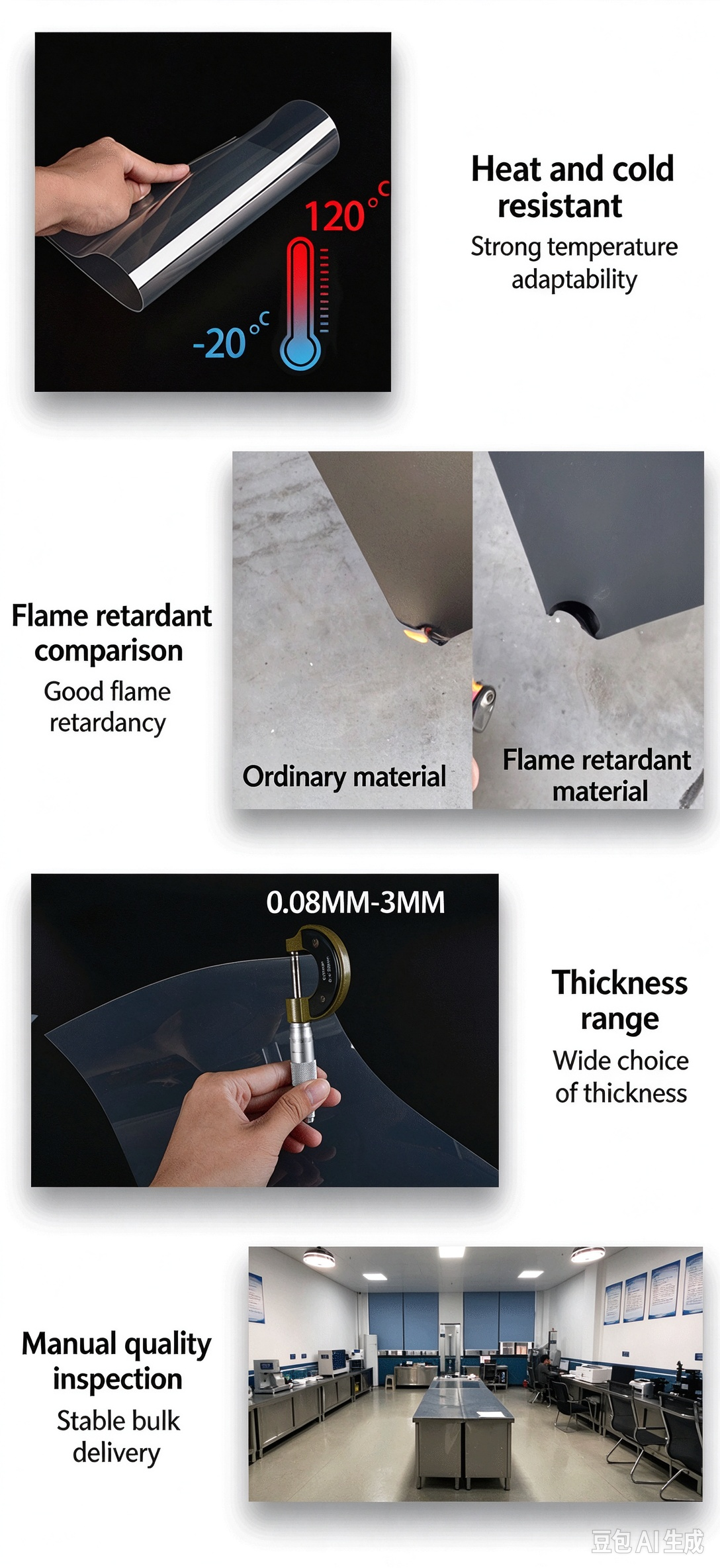 Customized PP Film for Cooling Tower Filling Customized PP Film for Cooling Tower Filling