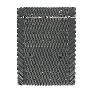 PVC Fills for Cooling Tower 750mm*1000mm