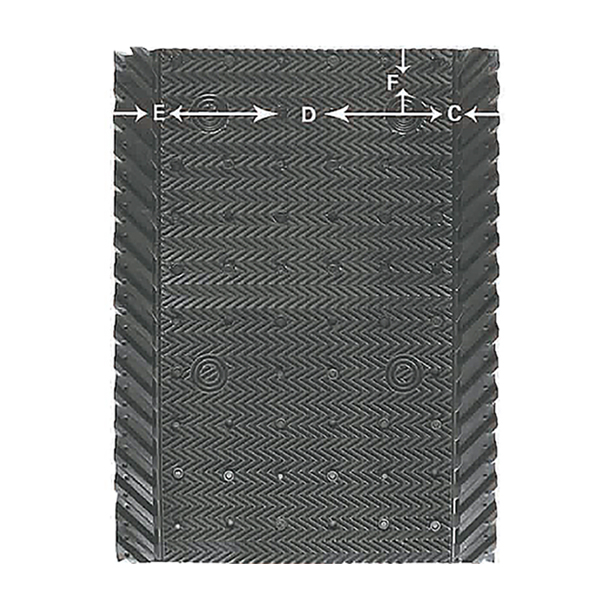 PVC Fills for Cooling Tower 750mm*1000mm