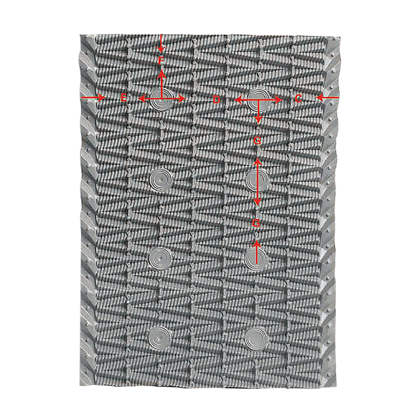 PVC Cooling Tower Filler for Cross Flow Cooling Tower 