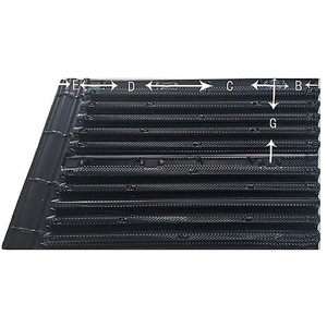 PVC Cross Flow Cooling Tower Filler 1270