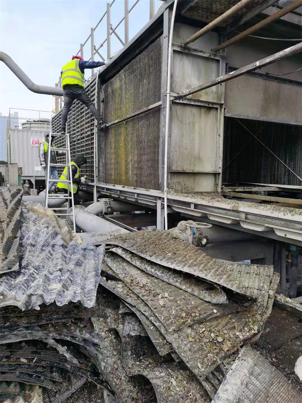 Cooling tower filler replacement