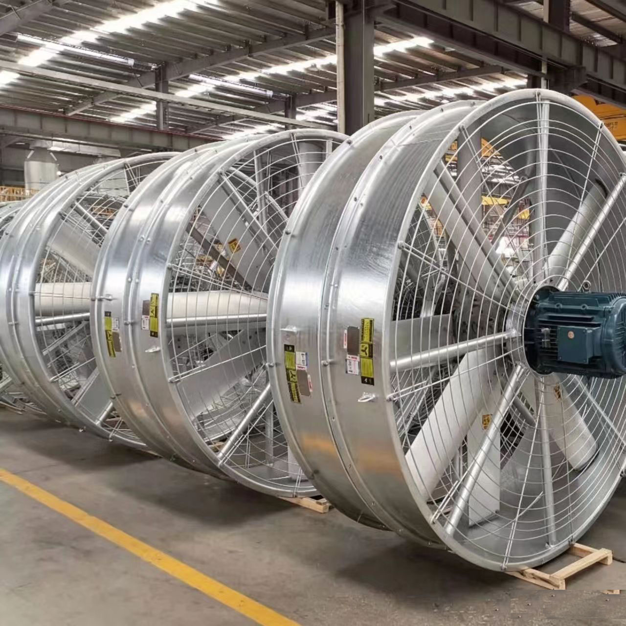 High Efficiency Low Noise Axial Flow Cooling Tower Fan with Extruded Aluminum Blades